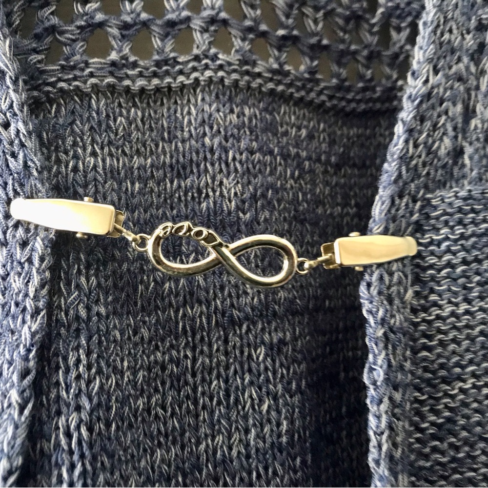 Silver Infinity Sweater Clasp